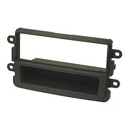 Renault Captur, Master, Trafic Single DIN Car Stereo Fascia Adapter Panel DARK GREY Renault Captur, Master, Trafic Single DIN Car Stereo Fascia Adapter Panel DARK GREY