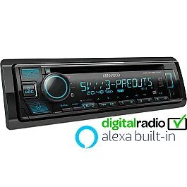 Kenwood KDC-BT960DAB 1DIN Car Stereo - CD USB DAB+ Bluetooth Amazon Alexa Ready Kenwood KDC-BT960DAB 1DIN Car Stereo - CD USB DAB+ Bluetooth Amazon Alexa Ready