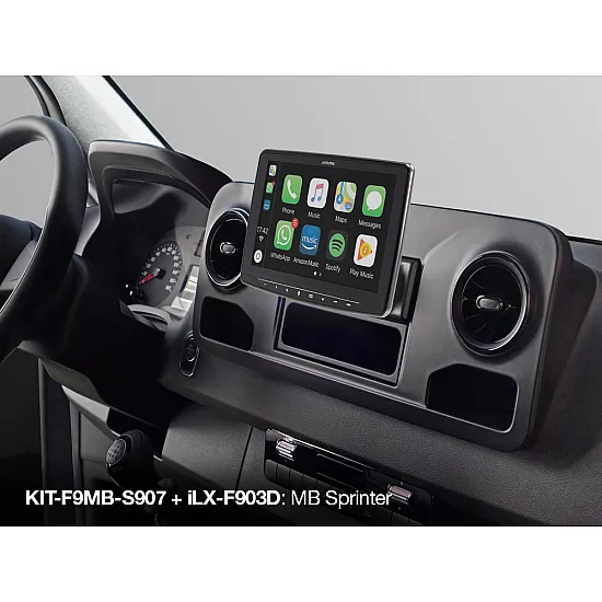 Alpine KIT-F9MB-S907 installation Kit for Mercedes Sprinter W907 (VS 30) from 2018 and newer Alpine KIT-F9MB-S907 installation Kit for Mercedes Sprinter W907 (VS 30) from 2018 and newer