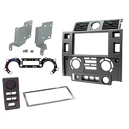 Connects2 Double Din Fascia Fitting Kit For Land Rover Defender Matt Black - CT23LR07 Connects2 Double Din Fascia Fitting Kit For Land Rover Defender Matt Black - CT23LR07