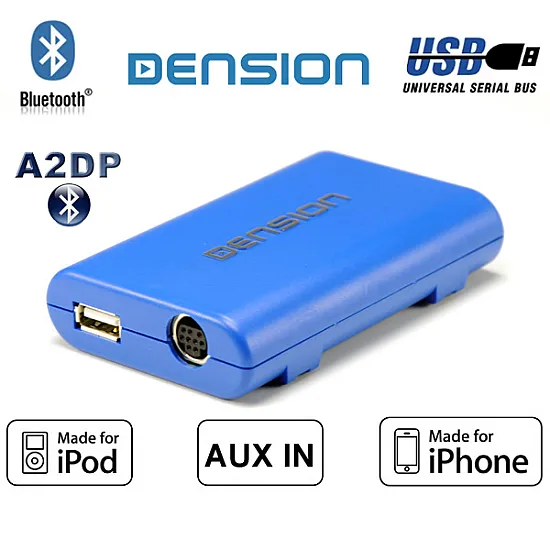 Dension Gateway Lite BT GBL3VW8/A2DP non-text Seat iPod iPhone/USB/AUX/Bluetooth Interface Adaptor Dension Gateway Lite BT GBL3VW8/A2DP non-text Seat iPod iPhone/USB/AUX/Bluetooth Interface Adaptor