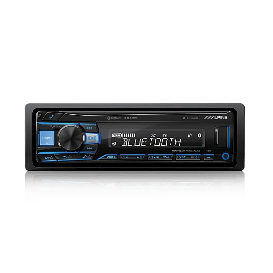 Alpine UTE-200BT Digital Media Receiver With Bluetooth AUX In USB iPod iPhone Alpine UTE-200BT Digital Media Receiver With Bluetooth AUX In USB iPod iPhone