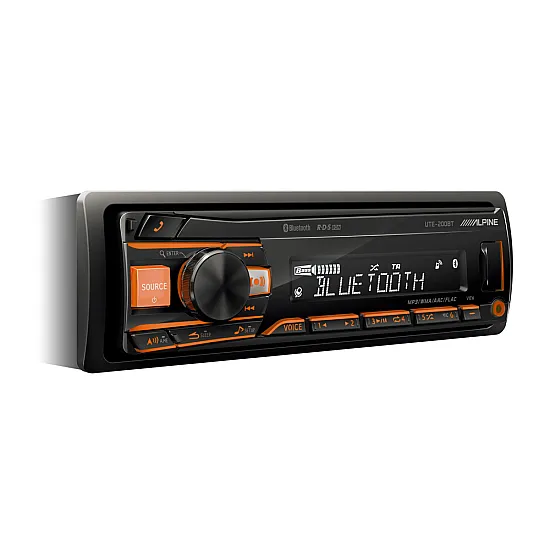 Alpine UTE-200BT Digital Media Receiver With Bluetooth AUX In USB iPod iPhone Alpine UTE-200BT Digital Media Receiver With Bluetooth AUX In USB iPod iPhone