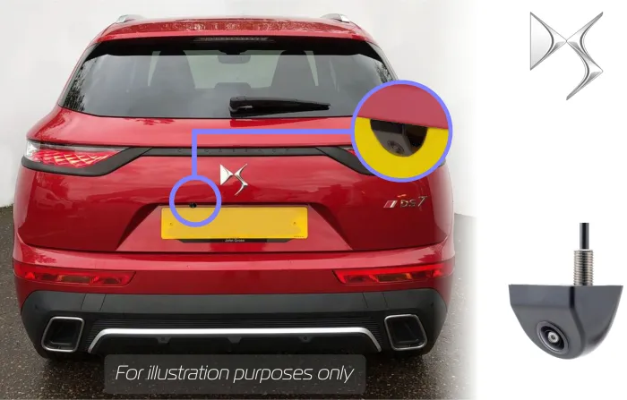2008 reversing rear view wedge camera DS Automobiles DS7 NAC system reversing camera kit camera