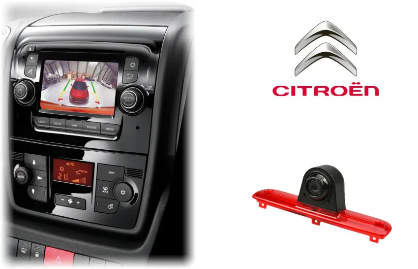Citroen Relay rear view camera kit solution with Brake Light camera
