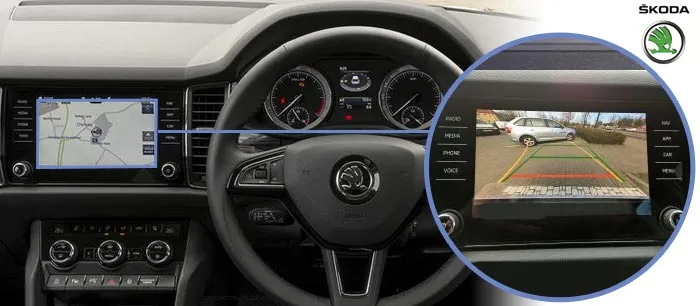 Kodiaq reversing camera screen Kodiaq reversing camera screen