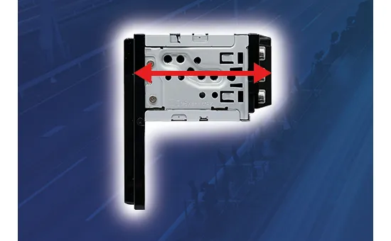 JVC KW-M593BT - Short Chassis Design