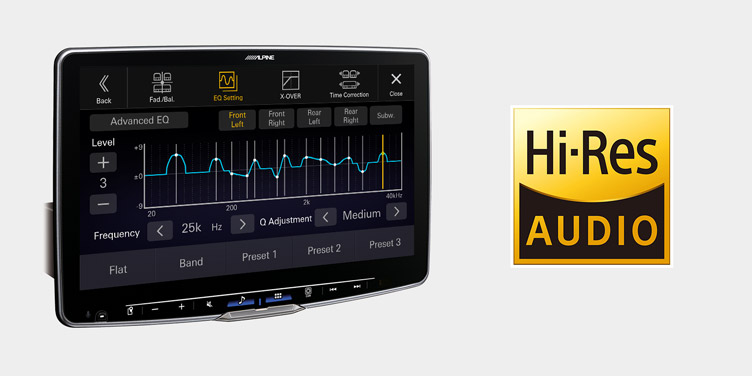 Alpine iLX-F115DU Enjoy Excellent Sound Quality