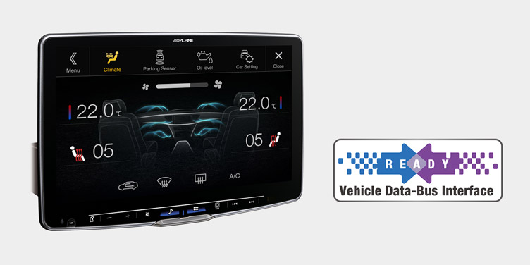 Retains visual representation of Air Condition Display and Parking Sensors