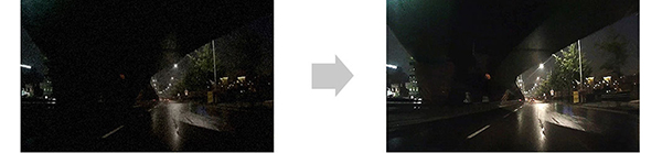 Thinkware F790 dashcam-features-night-time-picture-correction